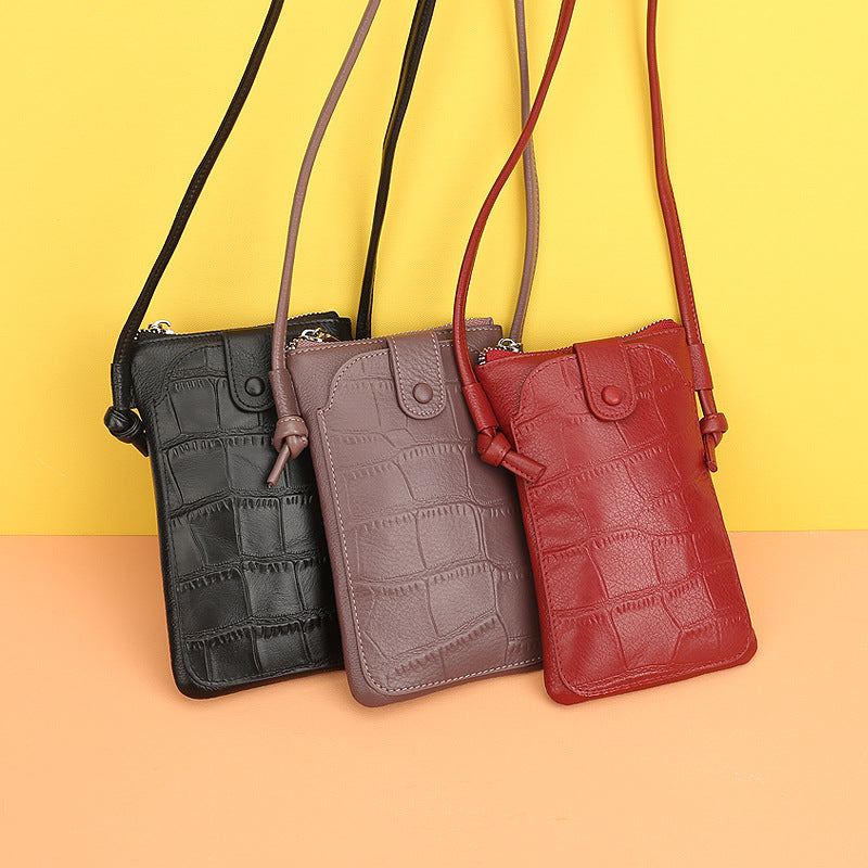 Foreign Trade Japanese-Style New Leather Bag for Women, Ultra-Thin Envelope Clutch, Large Capacity, Simple and Fashionable Crossbody Shoulder Bag