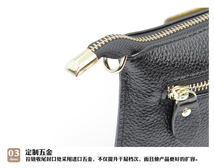 Foreign Trade Japanese-Style New Leather Bag for Women, Ultra-Thin Envelope Clutch, Large Capacity, Simple and Fashionable Crossbody Shoulder Bag