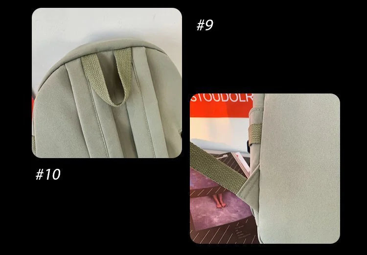 Multiple Pocket Backpack Men Canvas Insert Buckle Designer Bag Teenager Laptop Backpacks Student College School Bags For Women