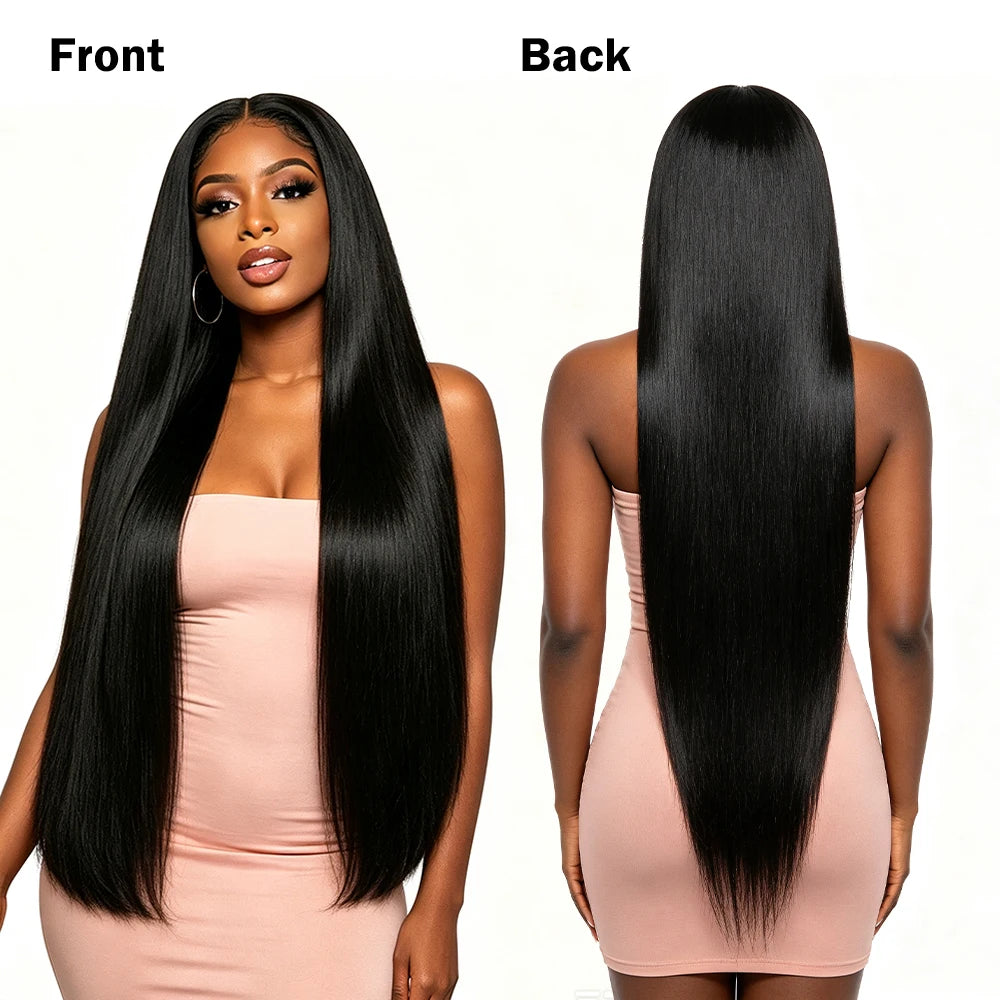 10-30 Inch Straight Chinese Hair Extensions 100% Virgin Remy Human Hair Machine Double Weft 100g Soft Bundles for Hair Weaving
