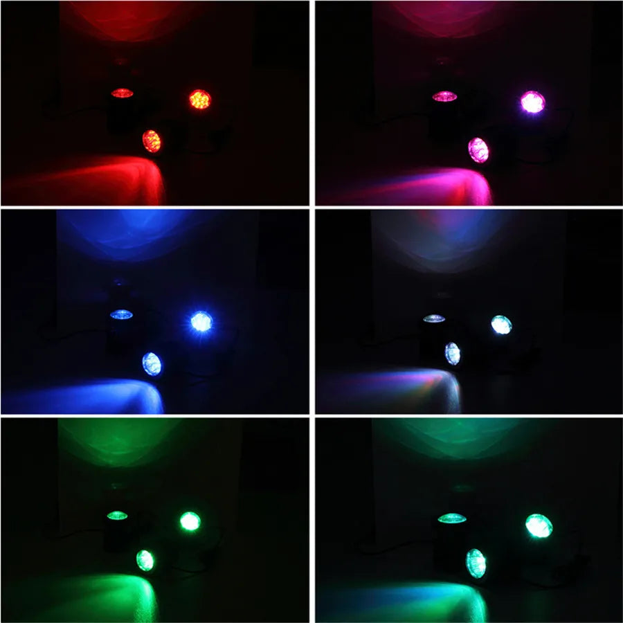 Thrisdar IP68 RGB Changeable Solar Underwater Lights Lamp Underwater Spot Light Swimming Pool Fountains Pond Aquarium Light