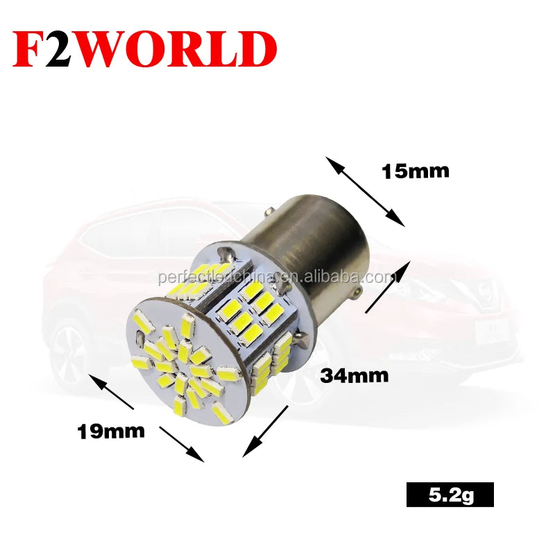 Perfect 12V LED Parking & Tail Light Bulbs 3014 54SMD 1156 1157 New Turn Brake LED Lighting Condition New