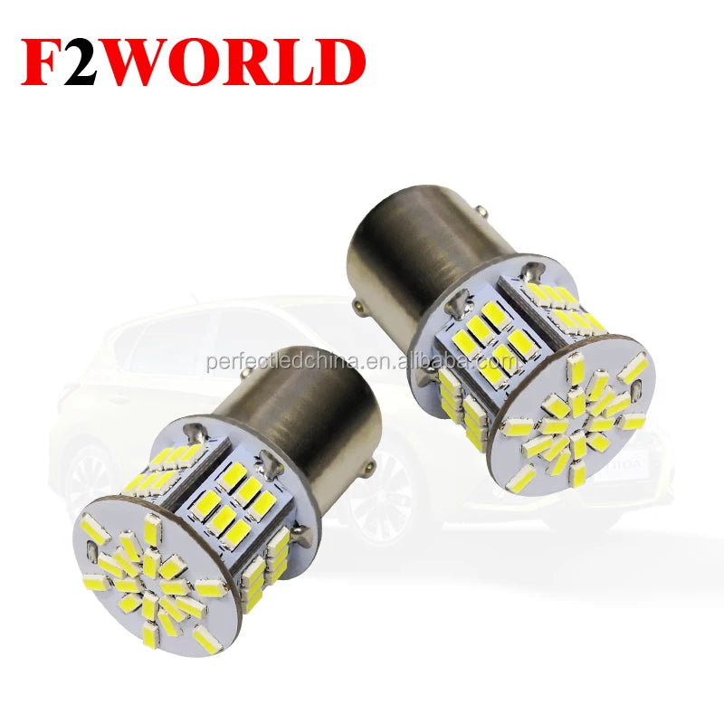 Perfect 12V LED Parking & Tail Light Bulbs 3014 54SMD 1156 1157 New Turn Brake LED Lighting Condition New