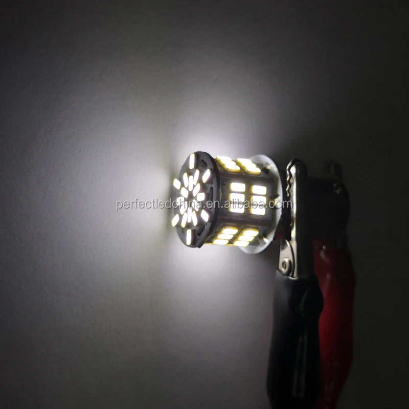 Perfect 12V LED Parking & Tail Light Bulbs 3014 54SMD 1156 1157 New Turn Brake LED Lighting Condition New
