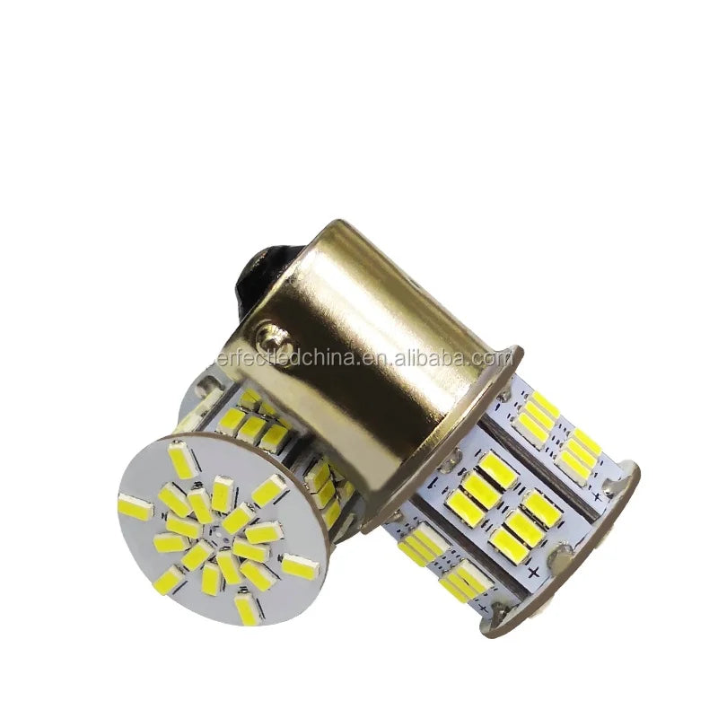 Perfect 12V LED Parking & Tail Light Bulbs 3014 54SMD 1156 1157 New Turn Brake LED Lighting Condition New