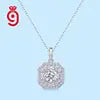 High Quality Dainty D Color Moissanite Necklace Fine Jewelry 925 Sterling Silver Solitaire VVS Moissanite Pendant Necklaces