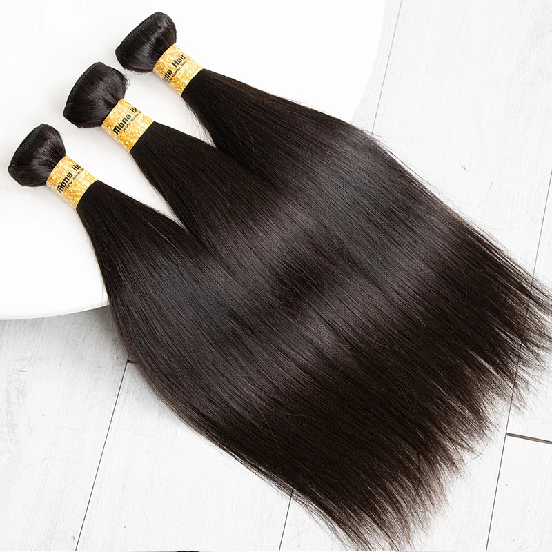 Guangzhou Mona Hair Factory Peruvian Raw Straight Virgin Hair 100g Bundles Steam Made Textures Raw Peruvian Hair