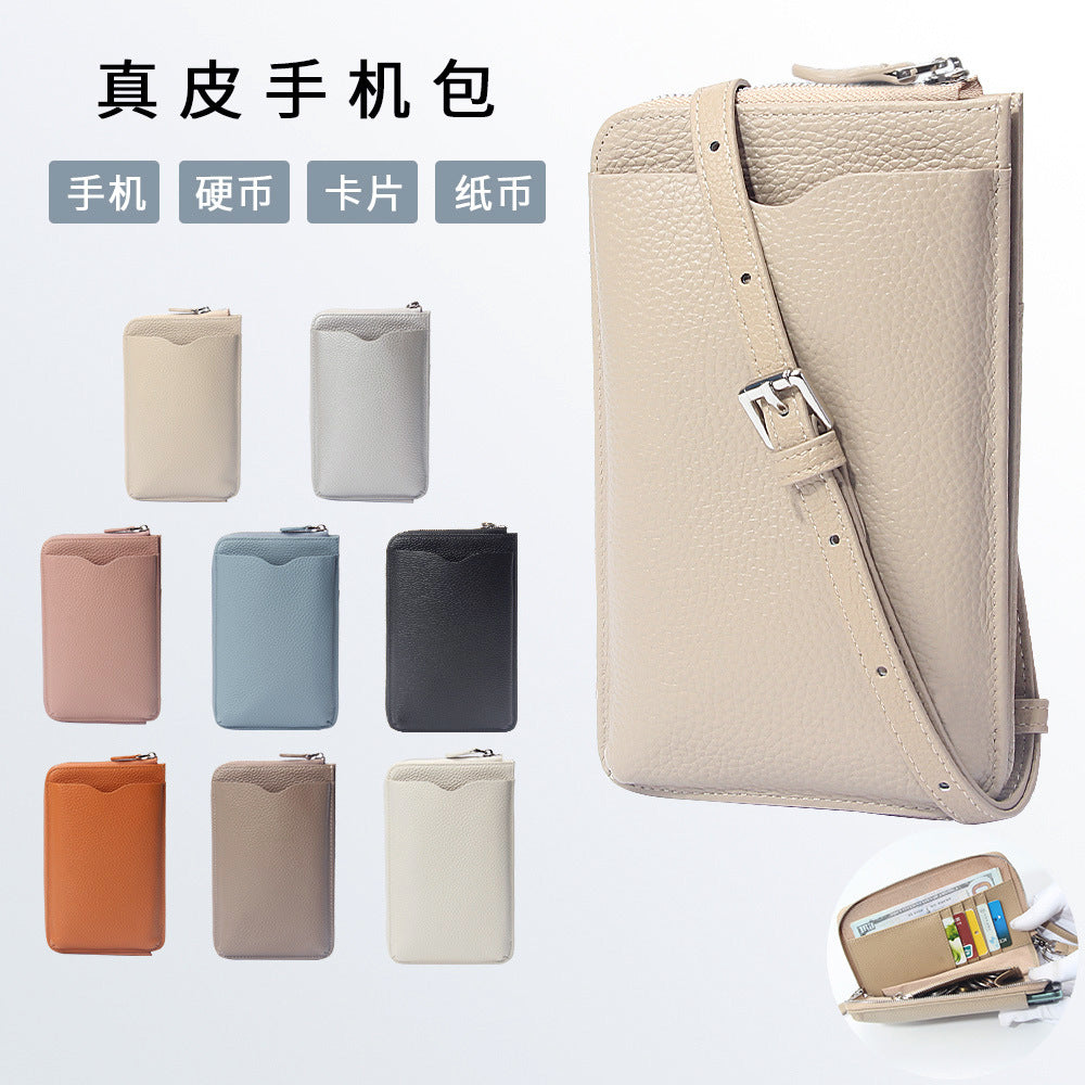 Foreign Trade Japanese-Style New Leather Bag for Women, Ultra-Thin Envelope Clutch, Large Capacity, Simple and Fashionable Crossbody Shoulder Bag
