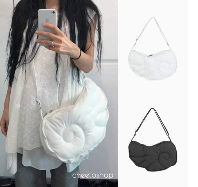 Spot Korean Style Angel Wings Shape Adjustable Shoulder Strap Single Shoulder Crossbody Bag Armpit Bag Embroidered Bag