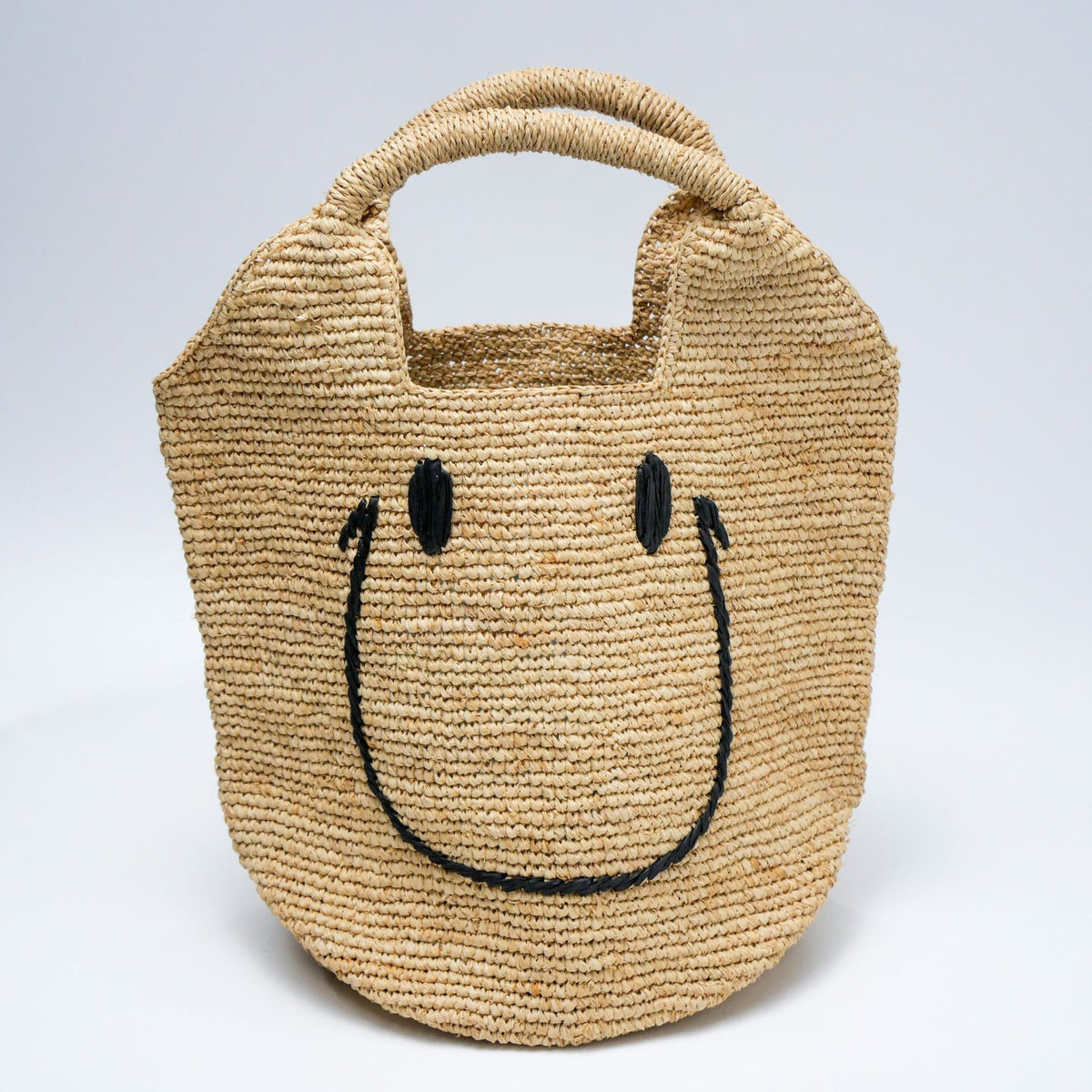 2026 New High-End Raffia Woven Bag, Handmade Straw Bag, Seaside Vacation Beach Bag, Hand-Held Tote Bag