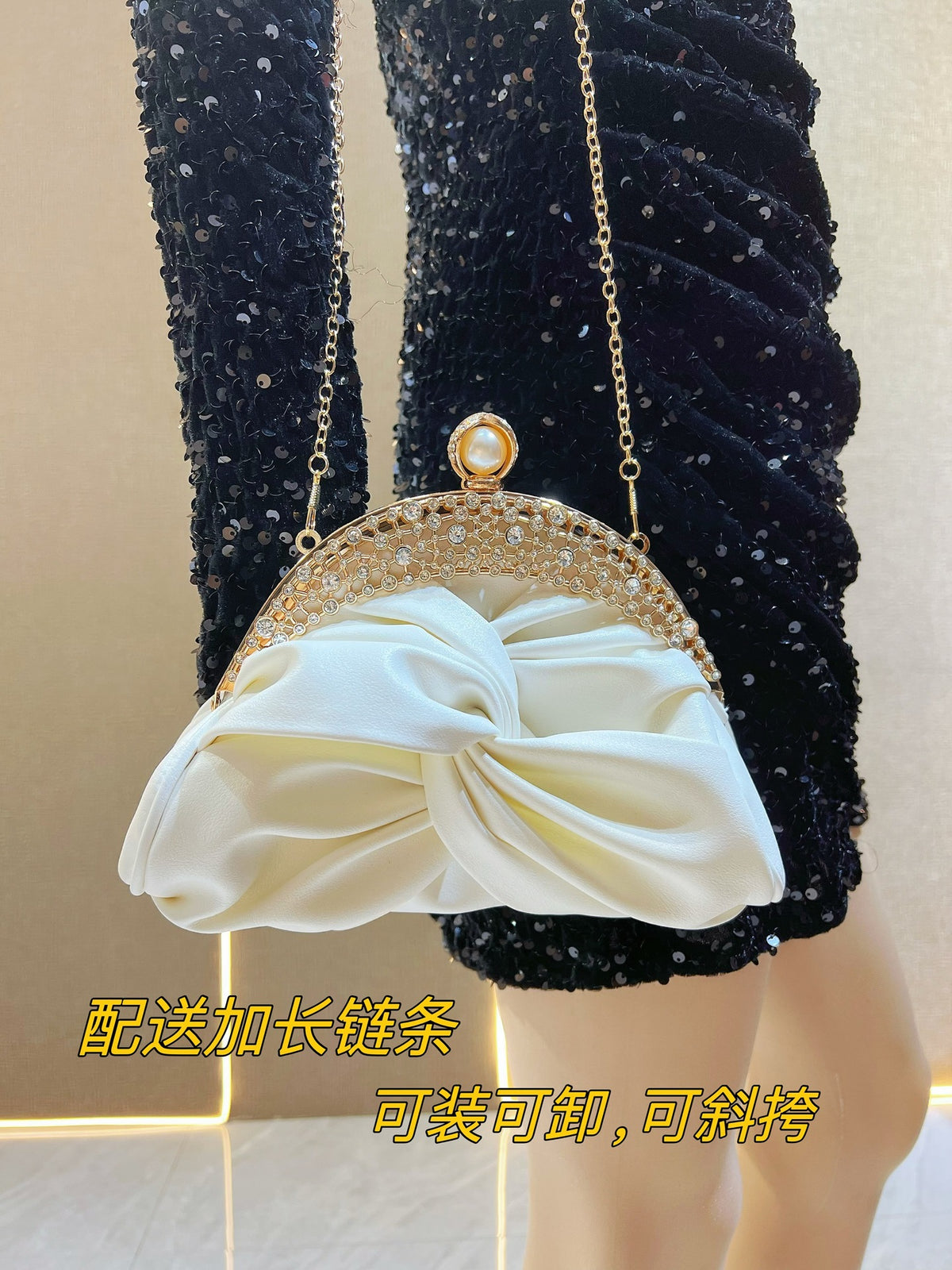 New Cross-border Diamond-encrusted High-class Celebrity Handbag Mini Handbag Clutch Bag Shoulder Crossbody Dinner Bag