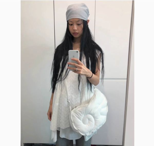 Spot Korean Style Angel Wings Shape Adjustable Shoulder Strap Single Shoulder Crossbody Bag Armpit Bag Embroidered Bag