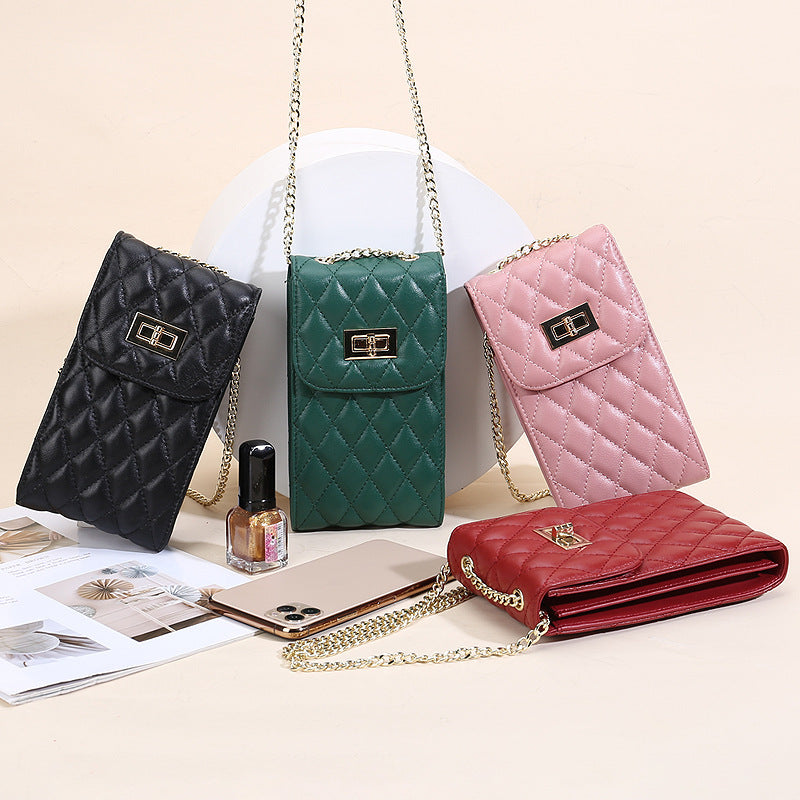Foreign Trade Japanese-Style New Leather Bag for Women, Ultra-Thin Envelope Clutch, Large Capacity, Simple and Fashionable Crossbody Shoulder Bag