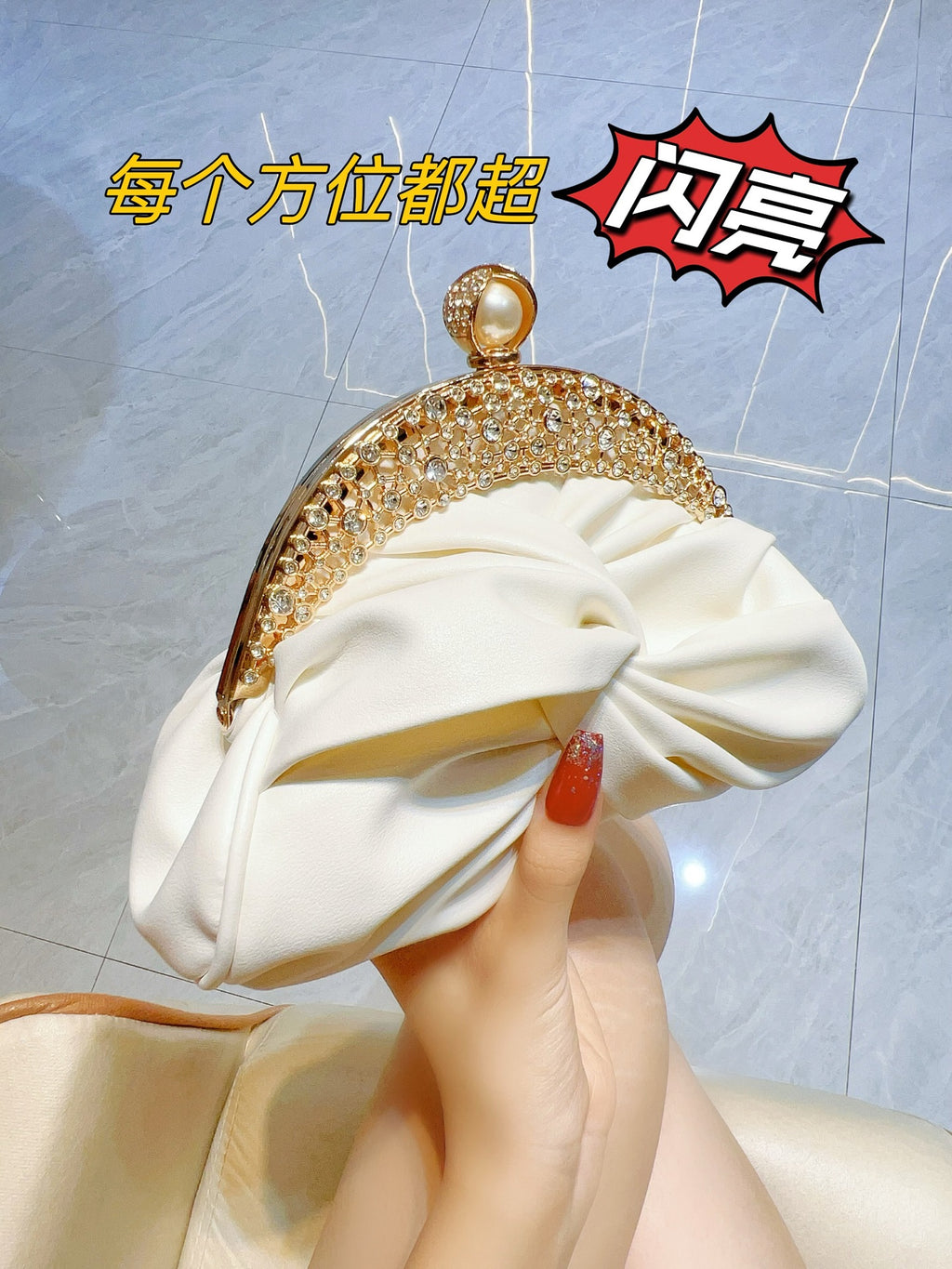 New Cross-border Diamond-encrusted High-class Celebrity Handbag Mini Handbag Clutch Bag Shoulder Crossbody Dinner Bag