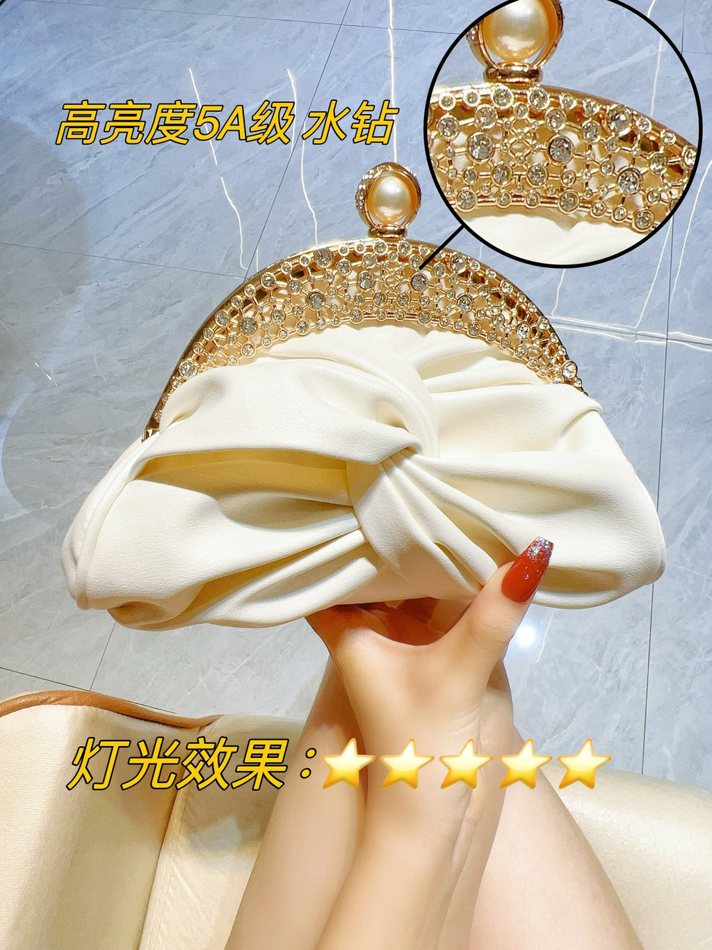 New Cross-border Diamond-encrusted High-class Celebrity Handbag Mini Handbag Clutch Bag Shoulder Crossbody Dinner Bag