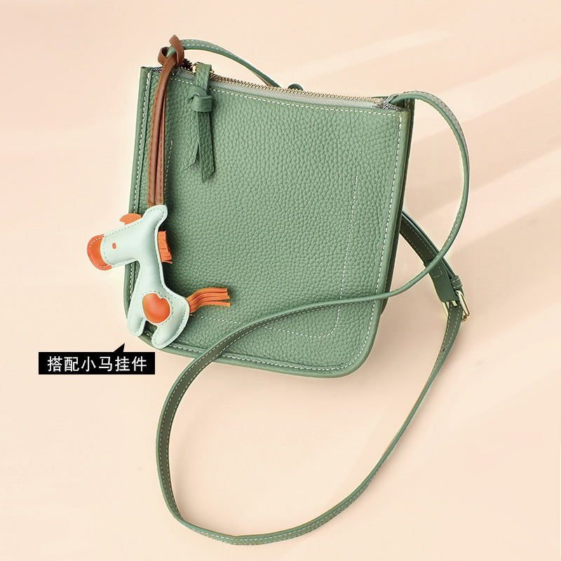 Foreign Trade Japanese-Style New Leather Bag for Women, Ultra-Thin Envelope Clutch, Large Capacity, Simple and Fashionable Crossbody Shoulder Bag