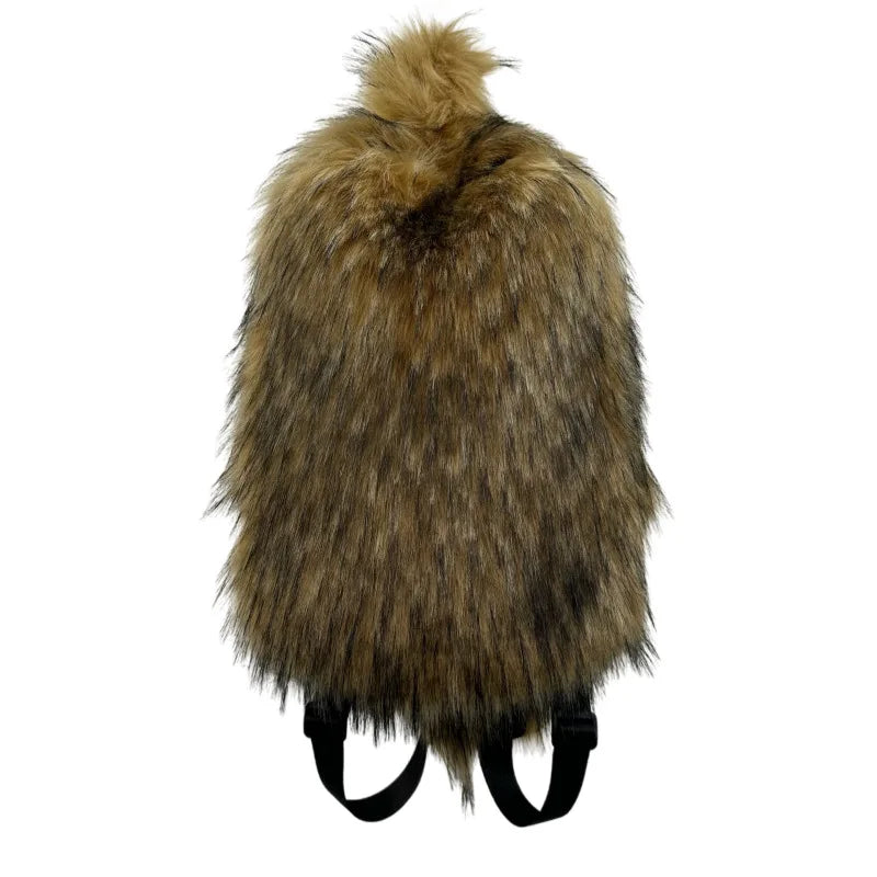 2026 NEW FASHION Y2K Faux Fur FOR Women Backpack Solid Soft Fleece Knapsack Harajuku Style Winter Ladies Bag
