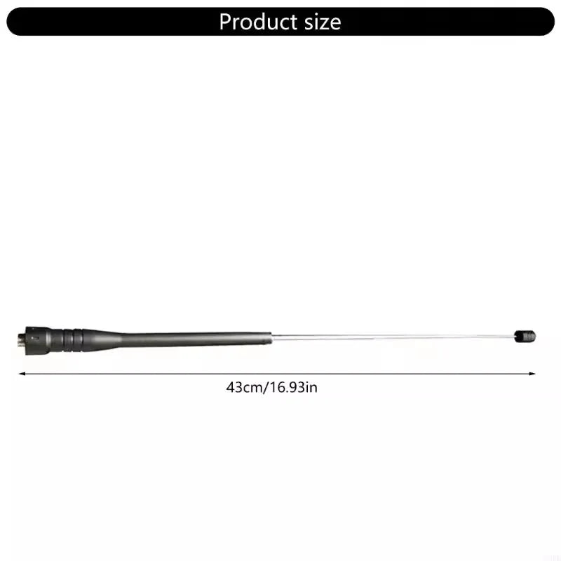 1/2PCS SMA-F Rod Telescopic Extendable Gain Dual Band Antenna for Baofeng UV-5R UV-82 BF-888S Walkie Talkie TYT DMR Ham CB Radio