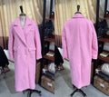 Chic Women's Woolen Overcoat Autumn Winter Solid Lapel Double Breasted Long Sleeve Long Coat 2026 Elegant Lady Street Outwear