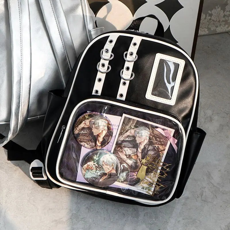 Y2K Cute Mini Backpack Women Kawaii Ita Bag Sweet Girl Transparent Rucksack DIY Display Knapsack Lolita Preppy Style School Bags