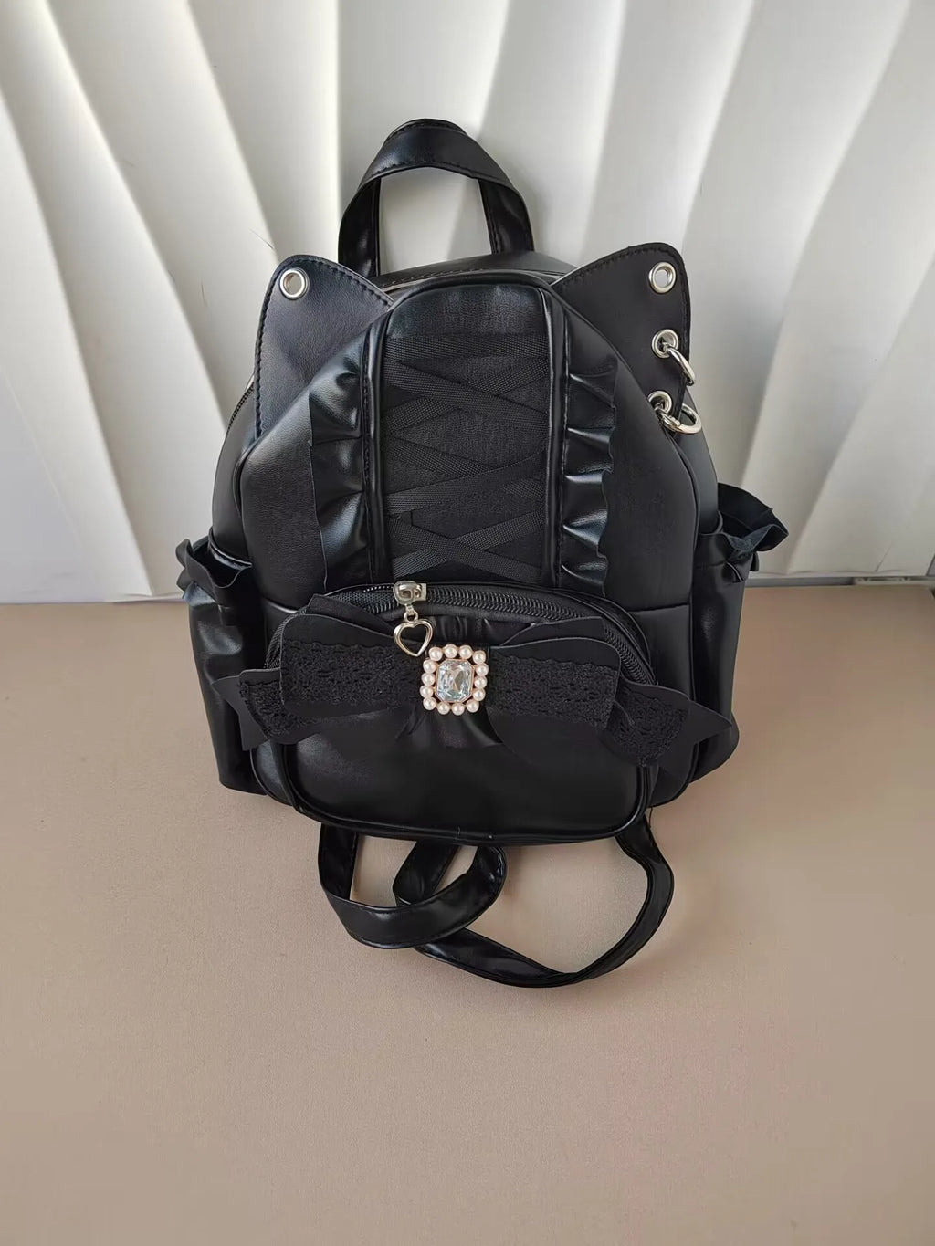 Japanese Ita Mochila Lace Cat's Ear School Bag Cute Large Capacity Mochilas Mujer New Bow Women Bags Student Backpack
