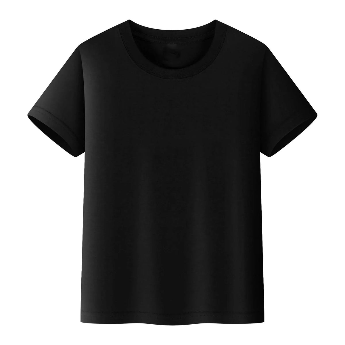 1 to 14 Years Boys T Shirts 100% Cotton Plain Girl T Shirt Sports Black White Children's Tees Short Sleeve Teenage Baby Clothing