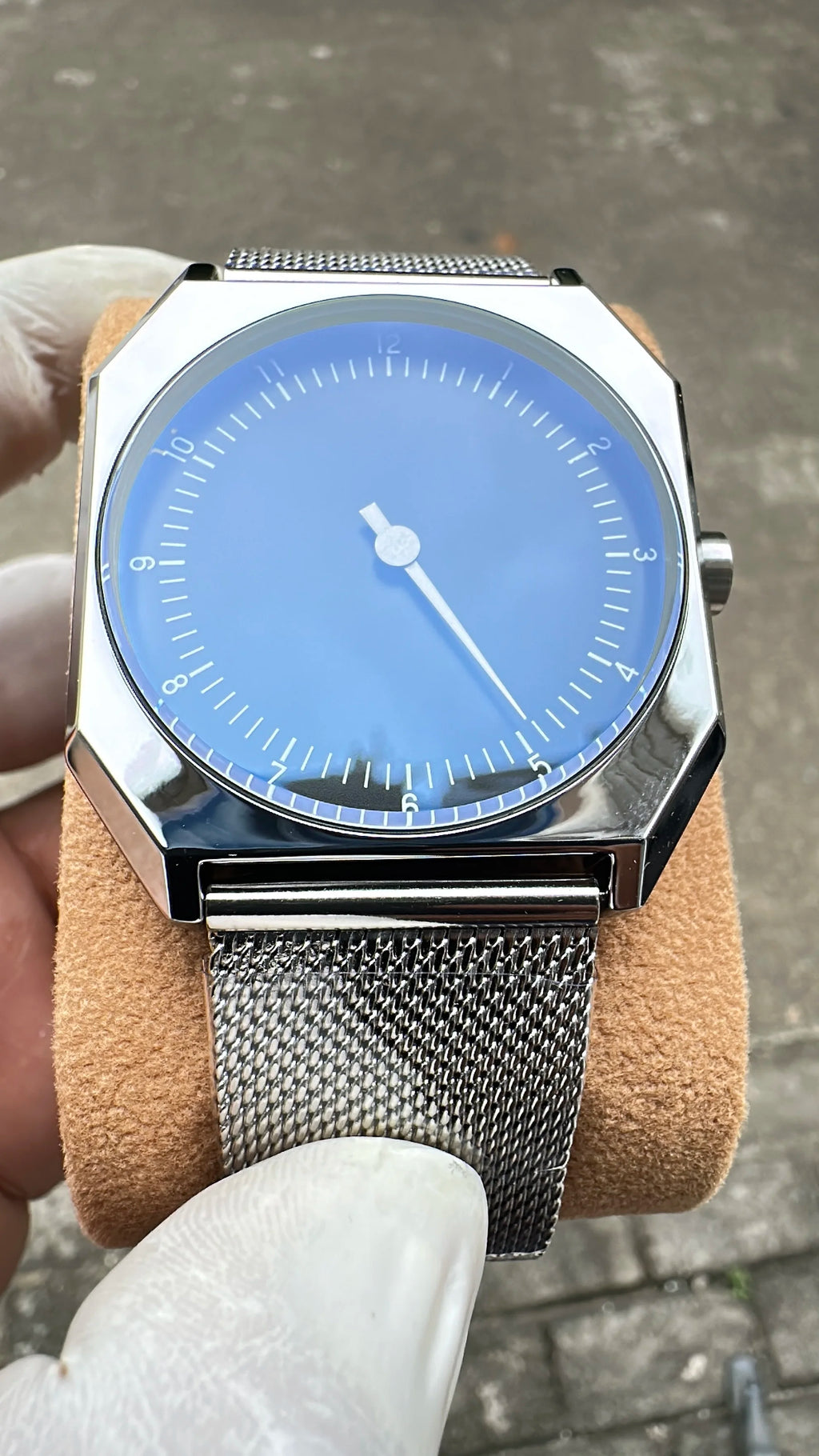 SKU Retro One Pointer Watch for Men - Vintage Style Square Quartz Watch Unique Design Fashion Wristwatch for man men alloy watch