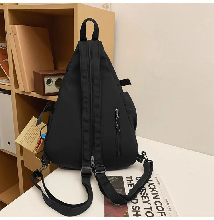 2024 Techwear Style Hip Hop Sport Motorcycle Backpack Men Women Multifunction Waterproof Travel Single Shoulder School Bag