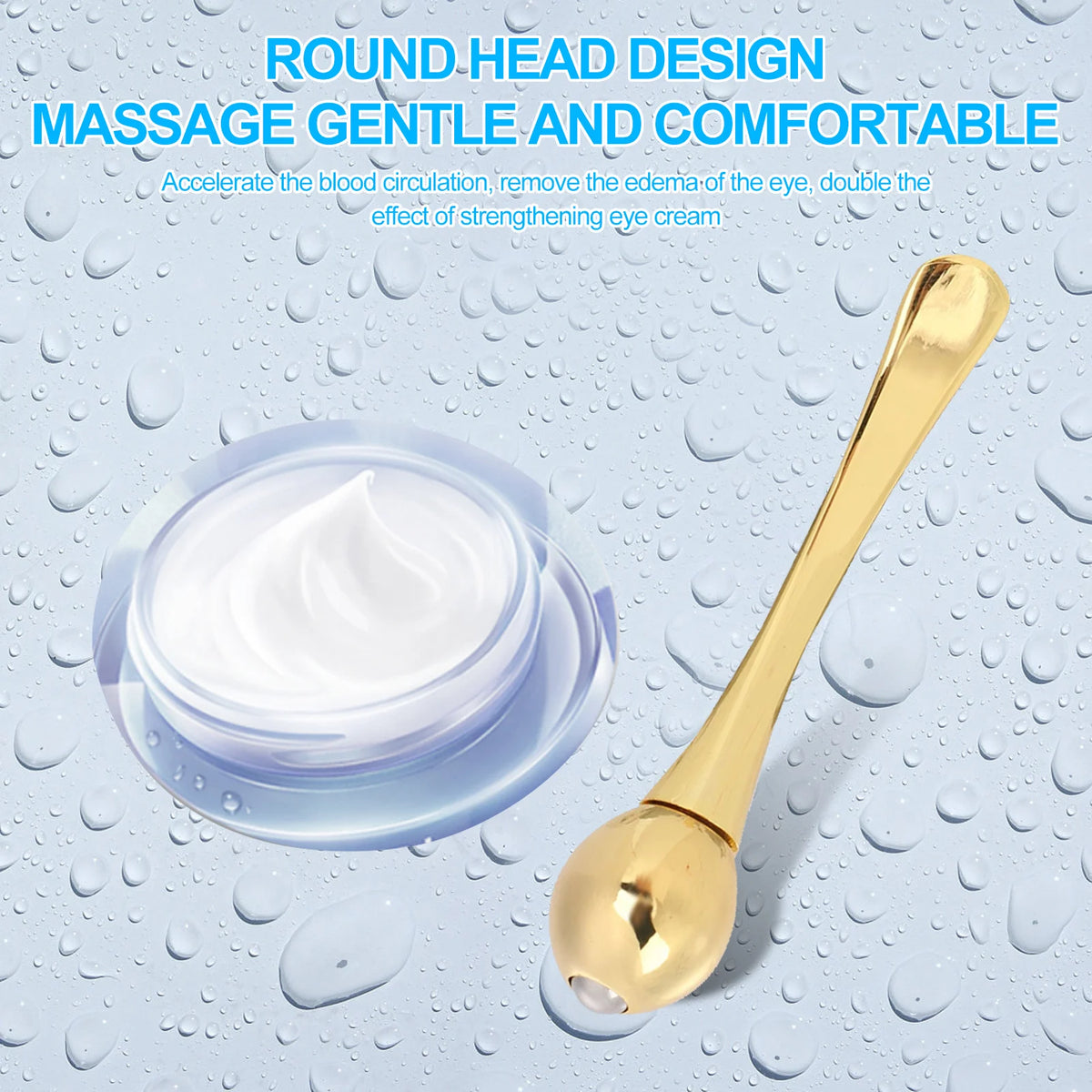 Face Massage Stick Anti Wrinkle Eye Cream Applicator Mask Mixing Spatulas Scoop Eyes Massage Beauty Stick for Facial Care