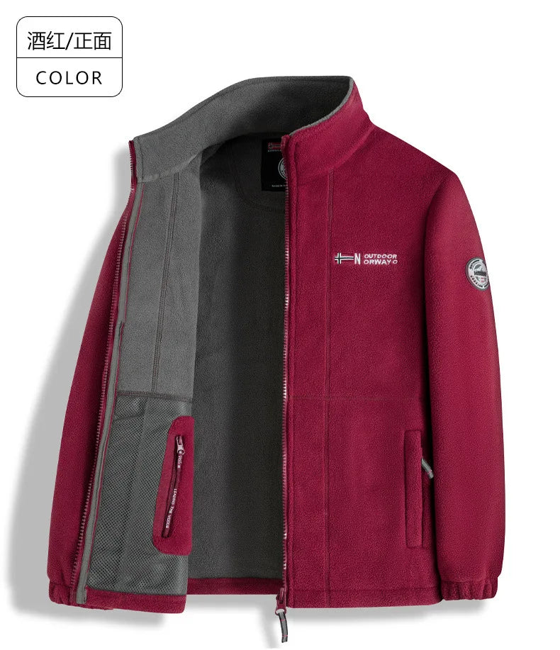 Men's Fleece Jacket for Autumn and Winter - New Style, Warm & Outdoor Cold-Resistant