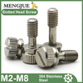 M2 M2.5 M3 M4 M5 M6 M8 304 Stainless Steel GB839 Knurled Non-Loosening Slotted Screws | Hand-Tightened Anti-Loosening Design