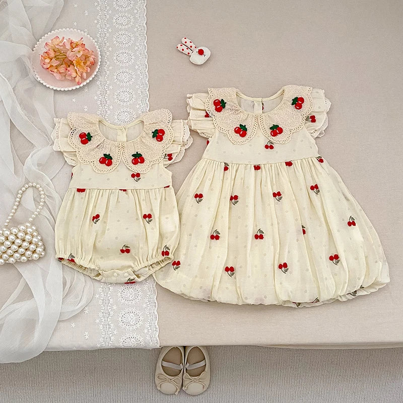 2026 New Spring Infant Baby Girls Romper Baby Girl Clothing Long Sleeved Embroidery 0-24M Newborn Baby Girls Bodysuits