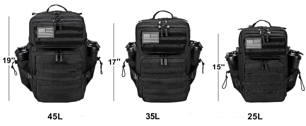 LHl 35L Tactical Backpack Small Athlete Gym Bag for Men/Women Qutdoor Travel Hiking Molle Rucksack with Bottle Holder