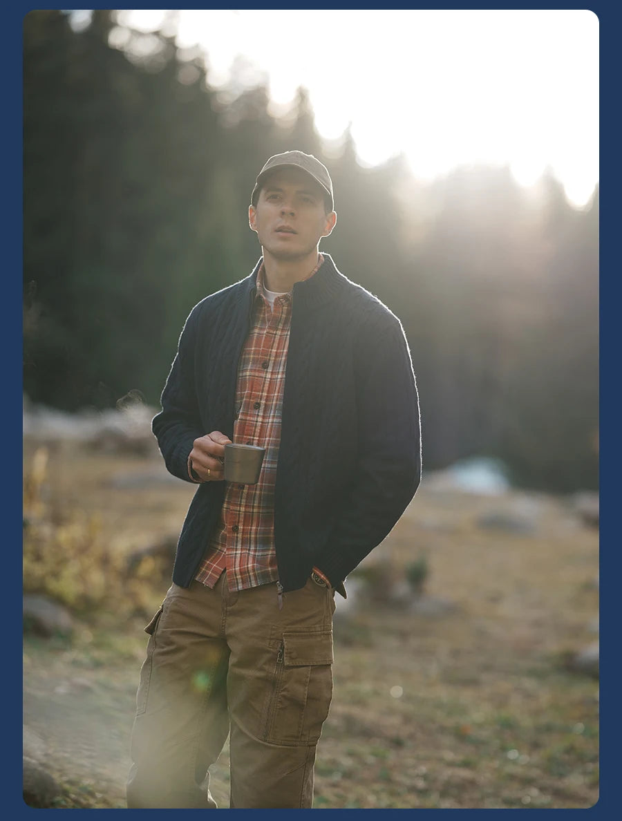 SIMWOOD High Standard 2026 Autumn Winter New Vintage Washed Plaid Shirt Men Oversized Distressed Frayed Hem 100% Cotton Tops