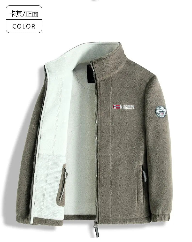 Men's Fleece Jacket for Autumn and Winter - New Style, Warm & Outdoor Cold-Resistant