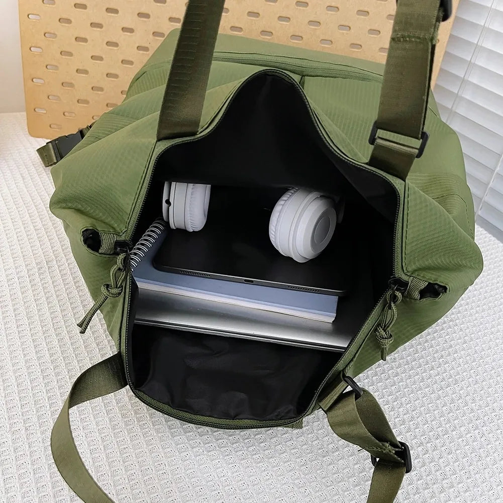 Y2K Unisex Large Capacity Nylon Backpack Men Waterproof Sports Bag Women Casual Travel Backbag Trend School Bags Leisure Handbag