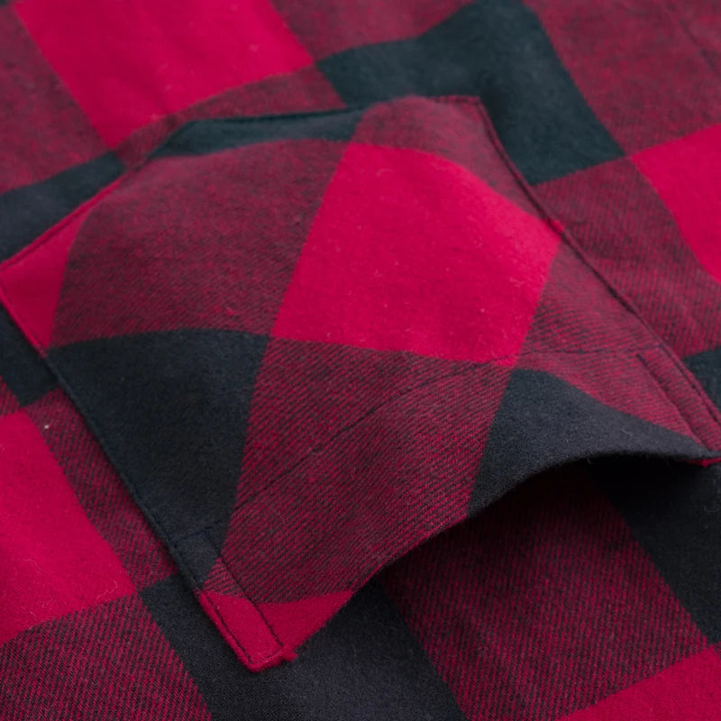 2026 100% Cotton New Male Casual Long Sleeve Warm Man Clothes Flannel Plaid Shirt Men Plus Size 3XL 4XL