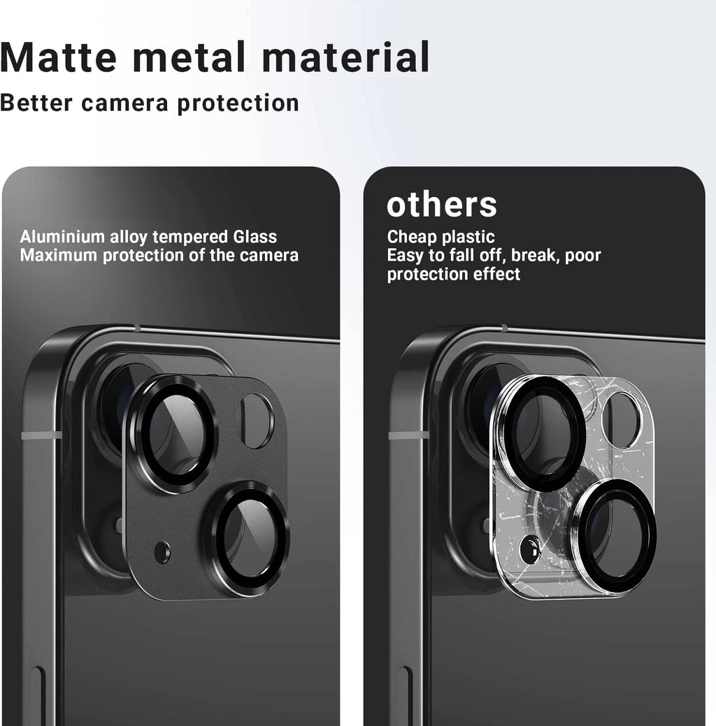 Metal Tempered Glass Camera Lens Protector ZZi Cover For iPhone 14 Plus 13 Pro Max 12 Mini 14Plus 14Pro 13Pro Phone Accessory