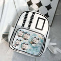 Y2K Cute Mini Backpack Women Kawaii Ita Bag Sweet Girl Transparent Rucksack DIY Display Knapsack Lolita Preppy Style School Bags