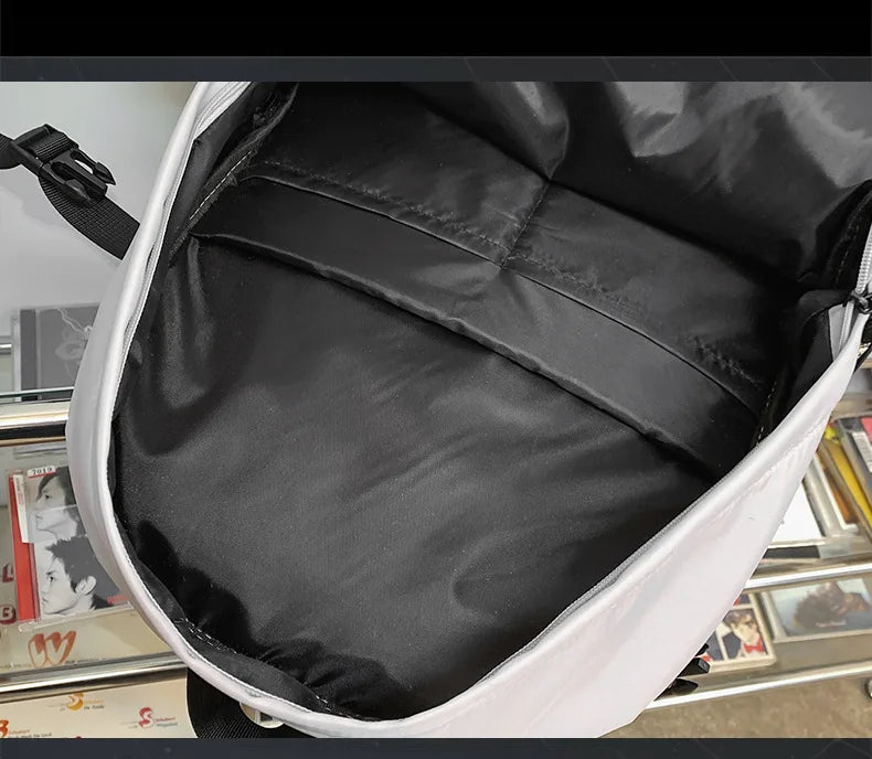 Backpack men and women cool backpack leisure junior high school students backpack personality skateboard