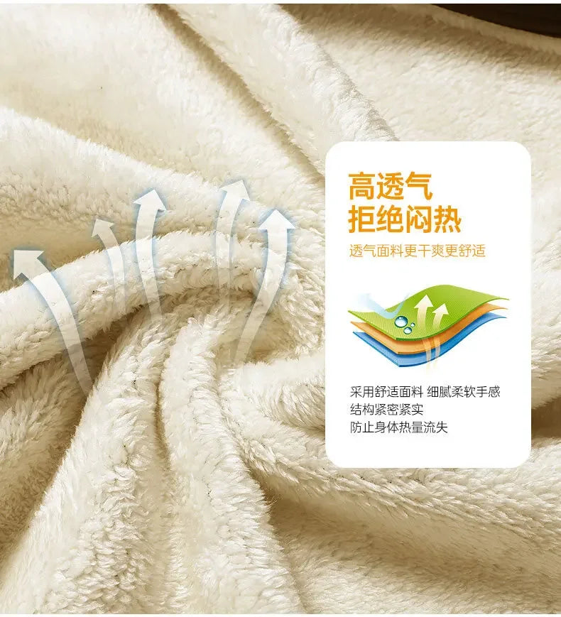 2025 Men's Polar Fleece Stand Collar Jacket Winter Velvet Thickeneded Fleece Warm Jacket