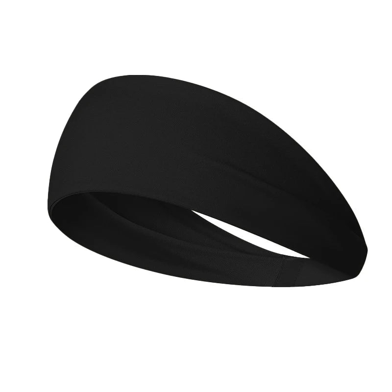 New Custom Logo High Elasticity Sweat Absorbing Women Yoga Hairband Solid Color Sports Men Non-slip Cycling Football Headbands