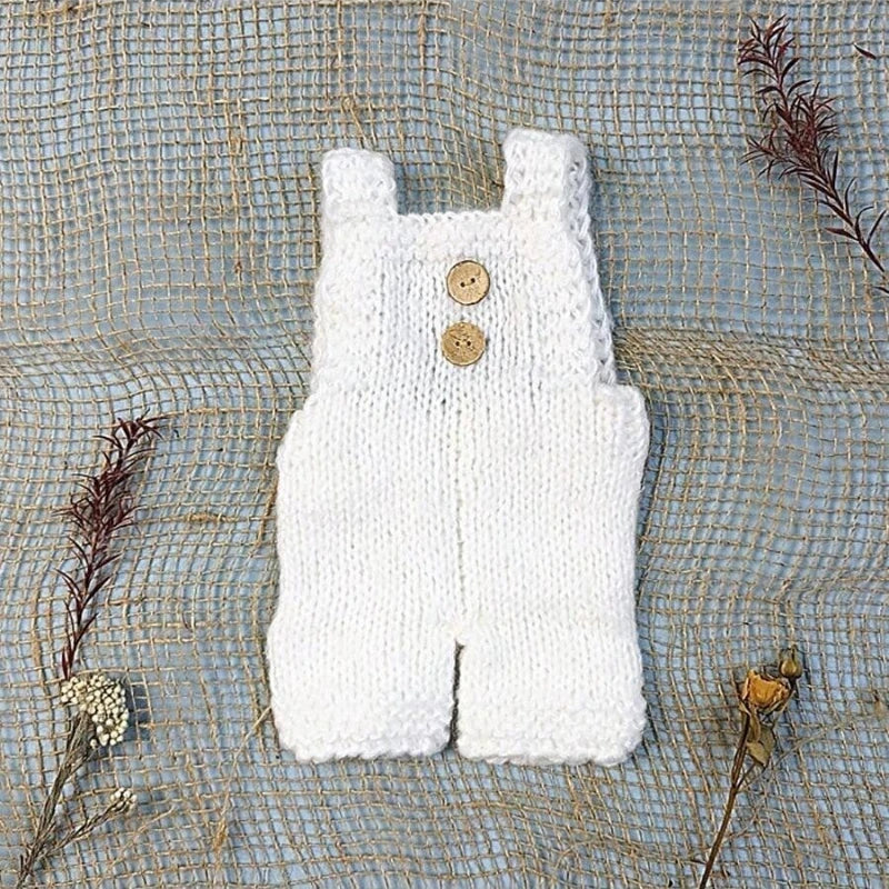 Newborn Photography Props Soft Mohair Knitted Romper Shorts Set Baby Boy Girl Photo Shoot Outfit Studio Infant Clothing Gift