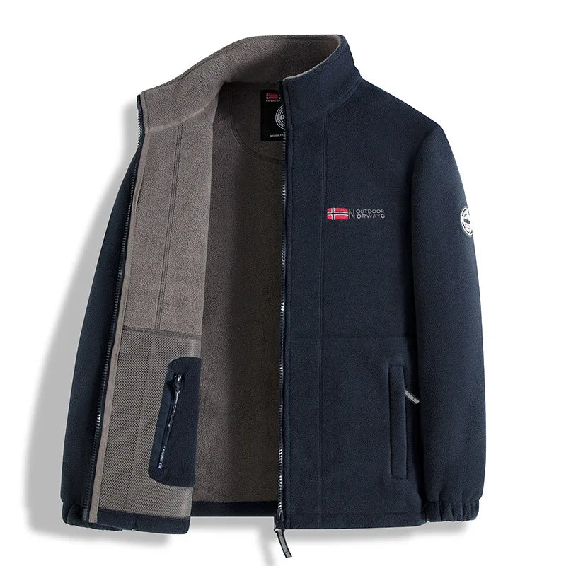 Men's Fleece Jacket for Autumn and Winter - New Style, Warm & Outdoor Cold-Resistant