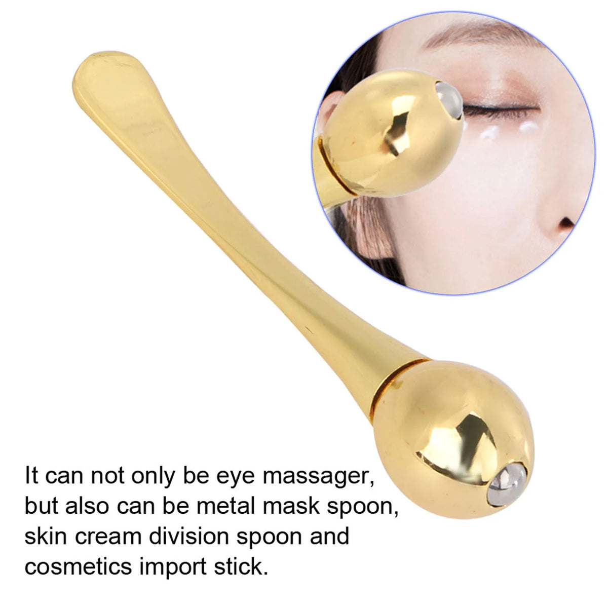 Face Massage Stick Anti Wrinkle Eye Cream Applicator Mask Mixing Spatulas Scoop Eyes Massage Beauty Stick for Facial Care