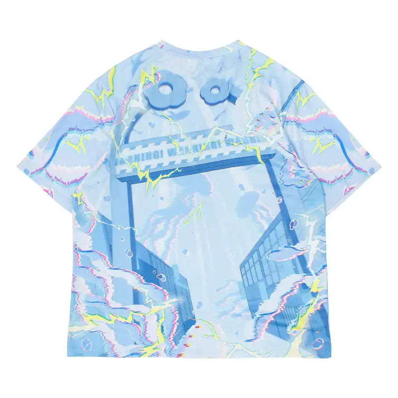 2026 Y2K NEW Girl Trendy Harajuku Style T-shirt Family Match Loose Large Breathable Short Sleeve Kids Role Playing Clothing