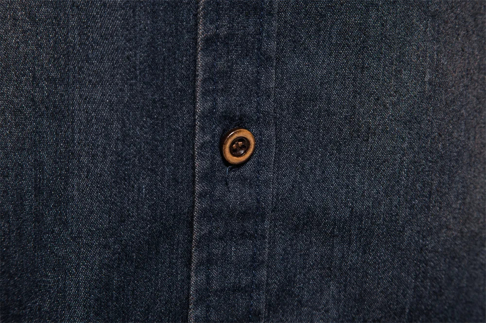 AIOPESON Elastic Cotton Denim Shirt Men Long Sleeve Quality Cowboy Shirts for Men Casual Slim Fit Jeans Men Shirts