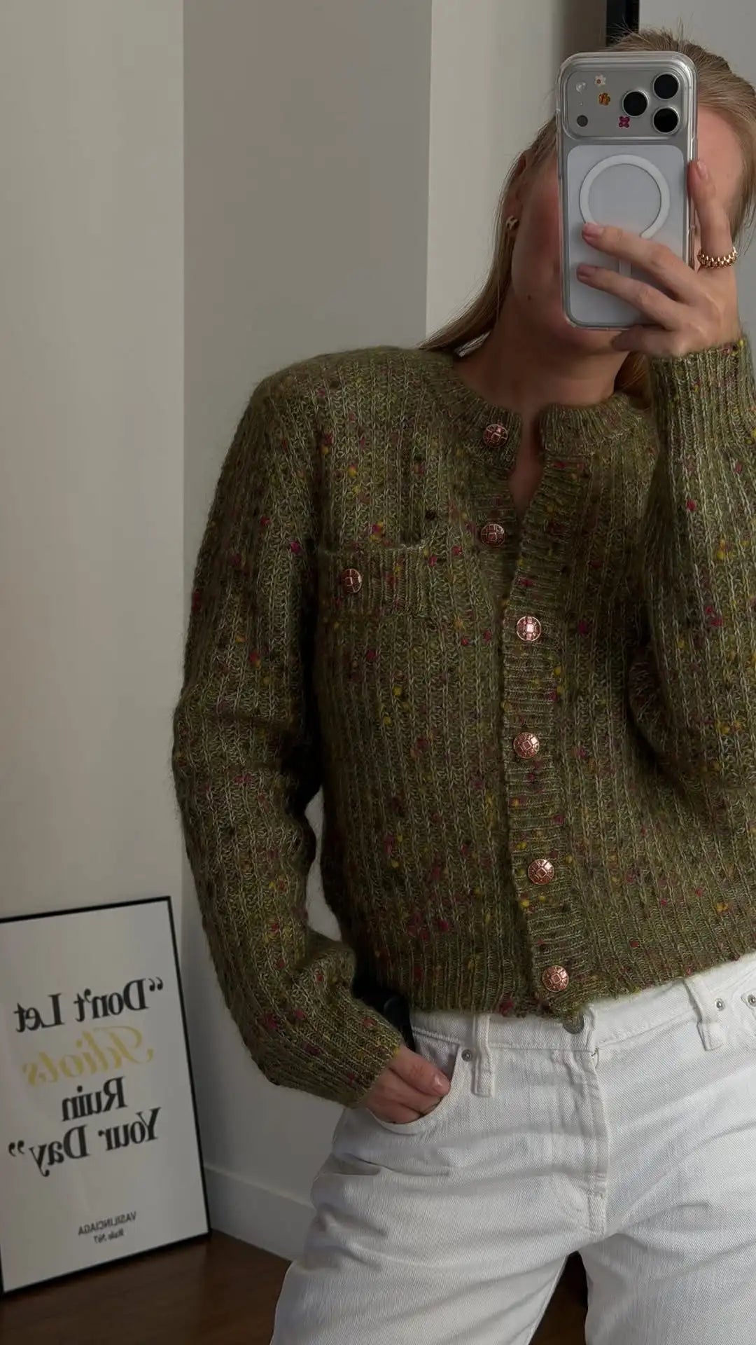 Elegant Knit Female Short Cardigans O-neck Fashion Women Single Breasted Sweater Full Sleeve Autumn Lady Casual 2026 Knitwear