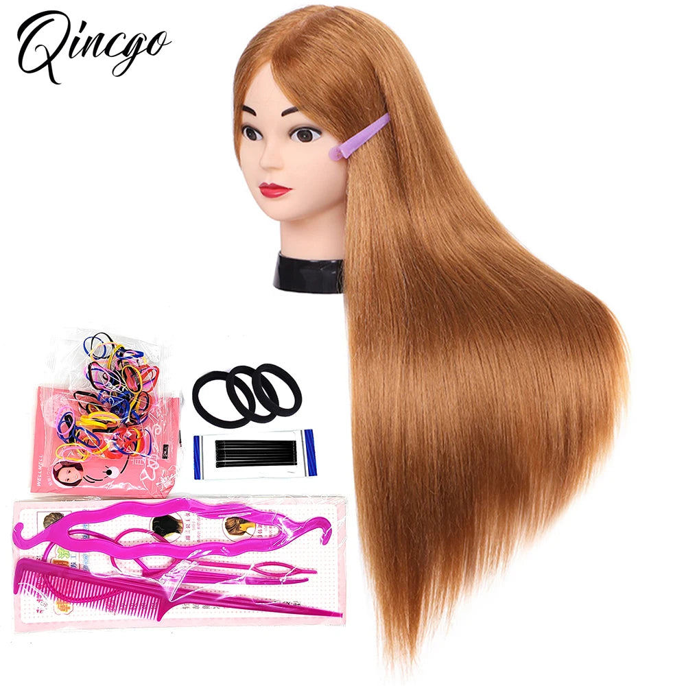 85% Real Human Hair Mannequin Head Without Make-up Professional Hairdressing Training Head For Hair Styling Braid Curl Cut DIY