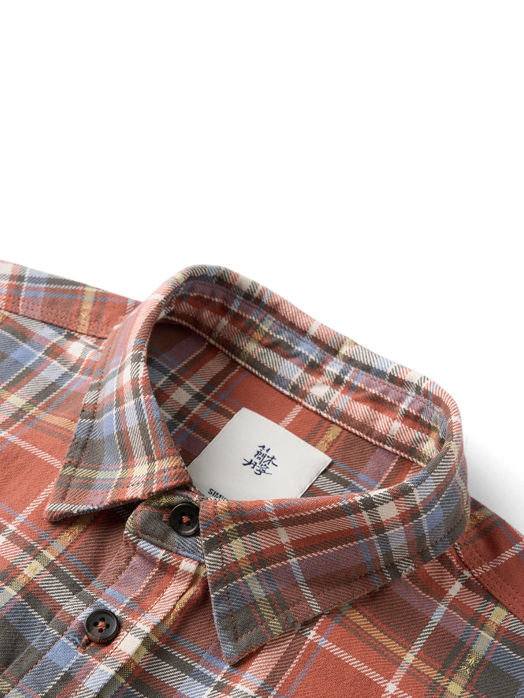 SIMWOOD High Standard 2026 Autumn Winter New Vintage Washed Plaid Shirt Men Oversized Distressed Frayed Hem 100% Cotton Tops